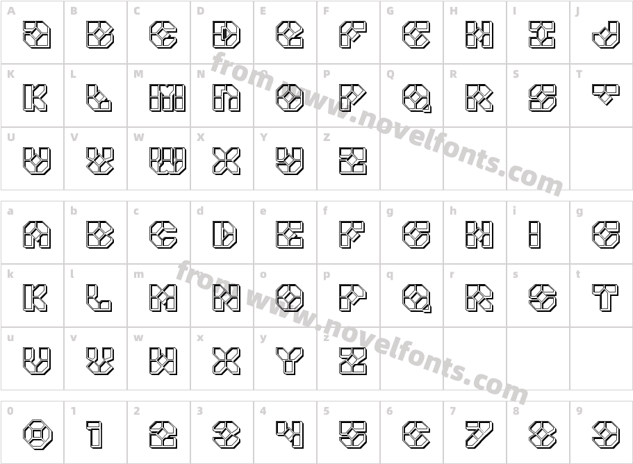 Zoom Runner EngravedCharacter Map
