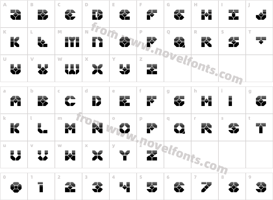 Zoom Runner HalftoneCharacter Map