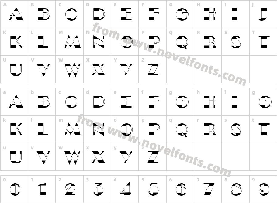 a_ Bento Black& WhiteCharacter Map