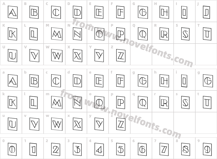 a_ Bento Cm Otl DnCharacter Map