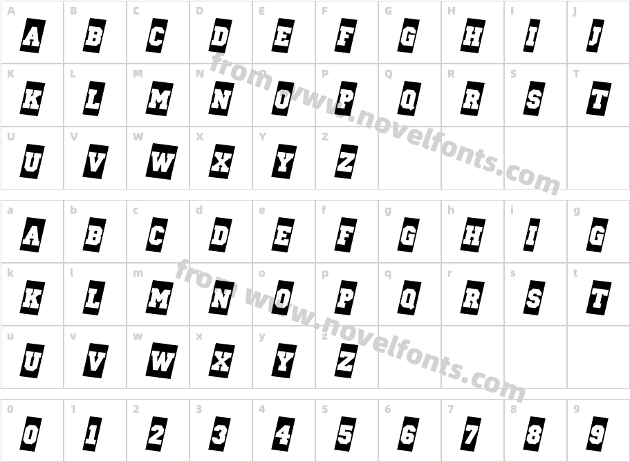 a_ Campus Cm Sp BoldCharacter Map