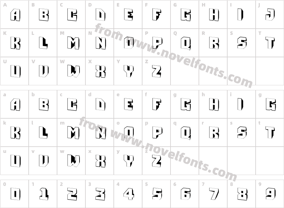 a_ Simpler3D Shift DownCharacter Map