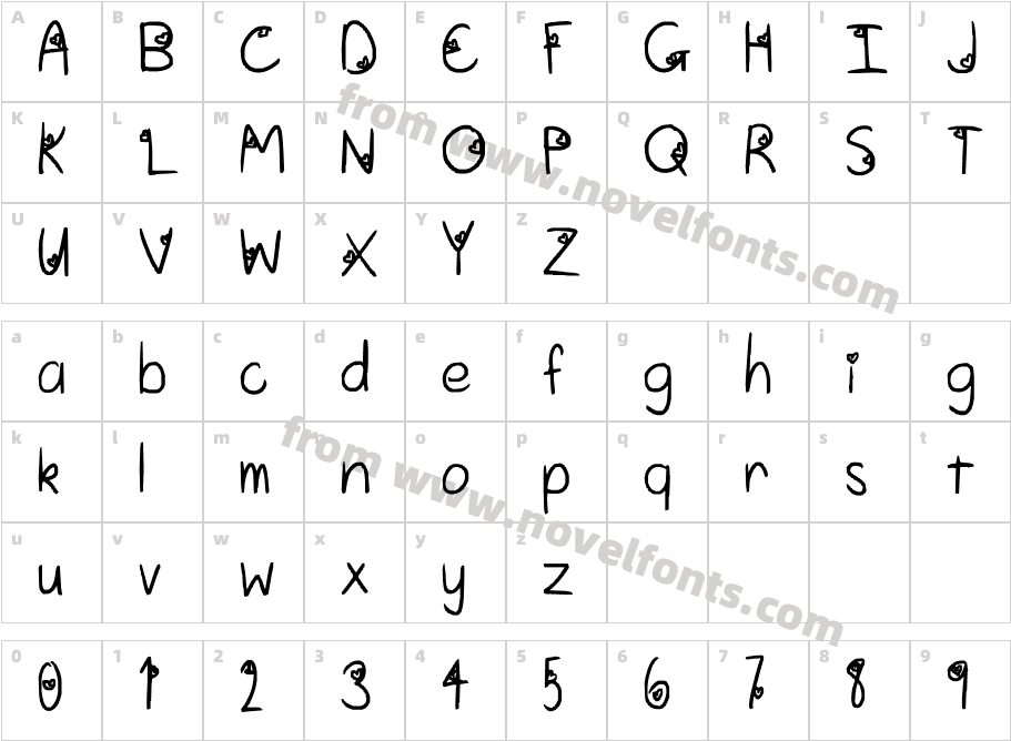 aishiteruCharacter Map