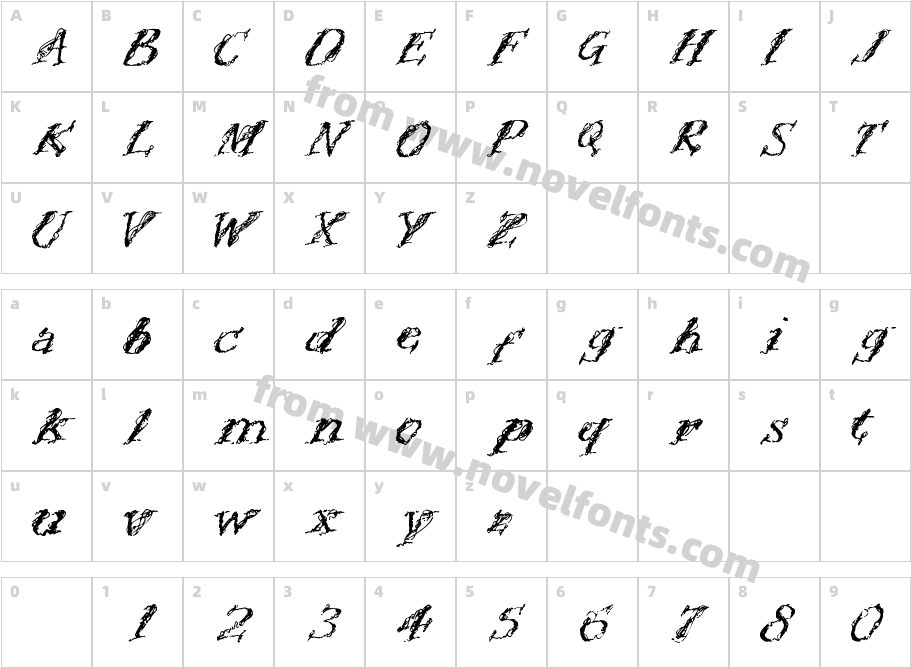 dhe root treeCharacter Map