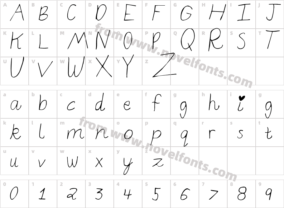 elizajaneCharacter Map