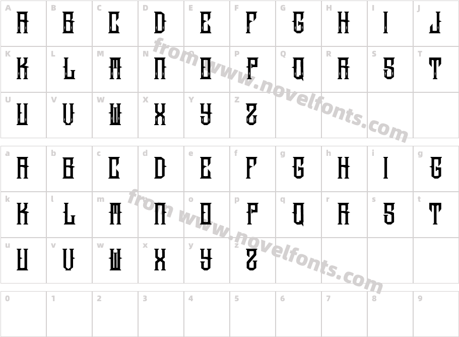 harder typefoundryCharacter Map