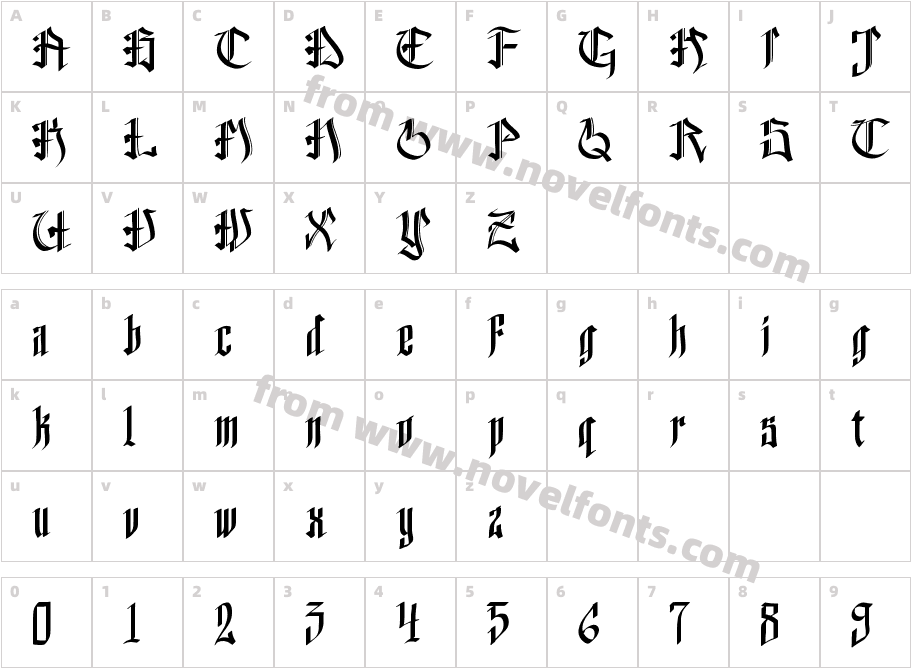 helveddingCharacter Map