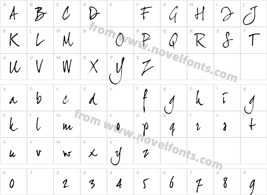 joe Hand 2Character Map