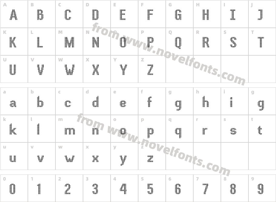 kolly Dot90Character Map