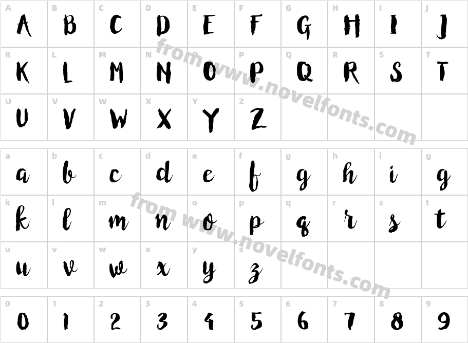 random inkCharacter Map