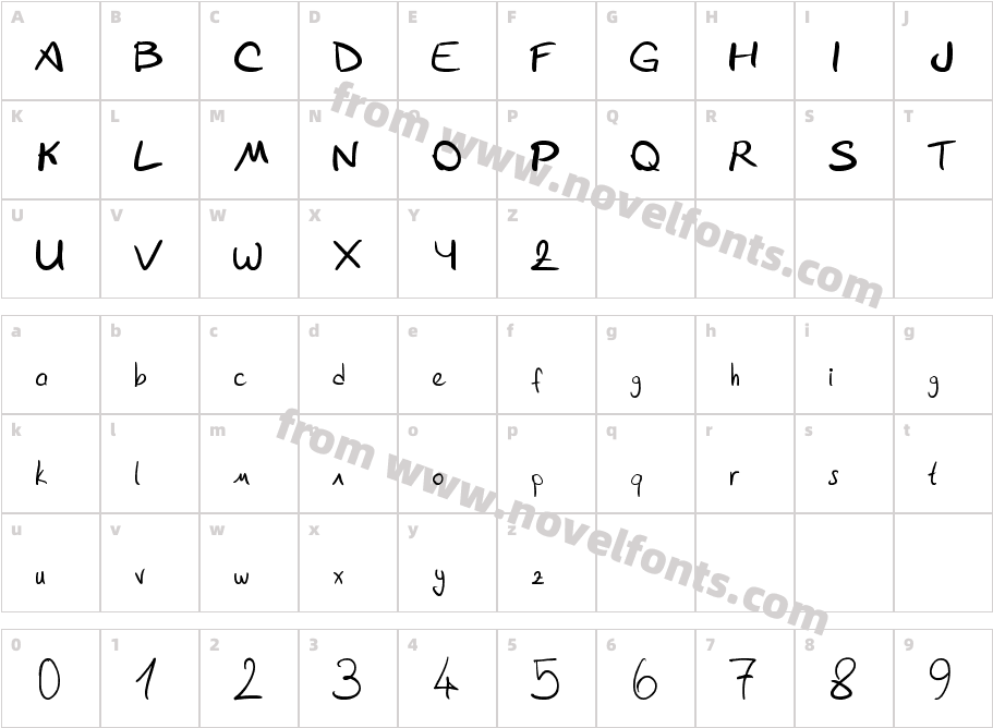 rchrdskjmr's handwritingCharacter Map