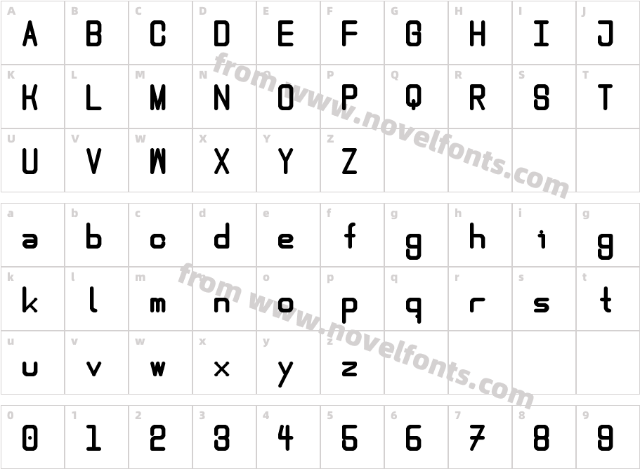 round [digitalio] RegularCharacter Map
