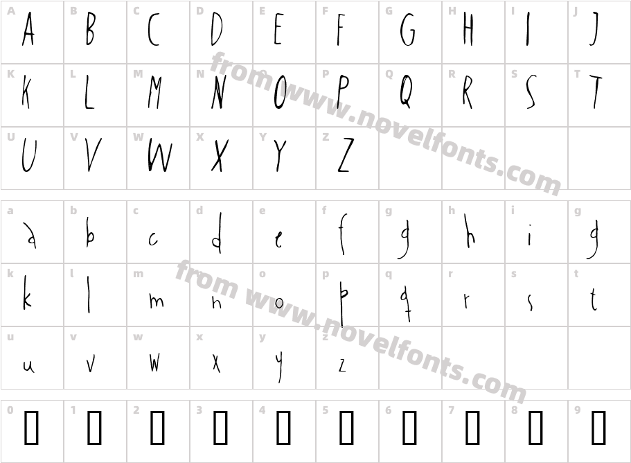 salcinCharacter Map