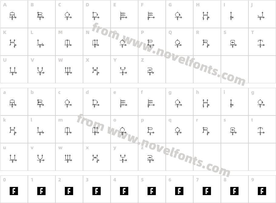 schematic RegularCharacter Map