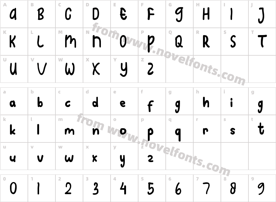 shimmeringCharacter Map