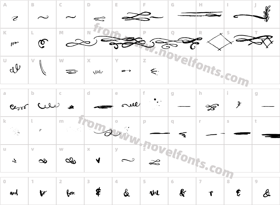 snowberryornaments RegularCharacter Map