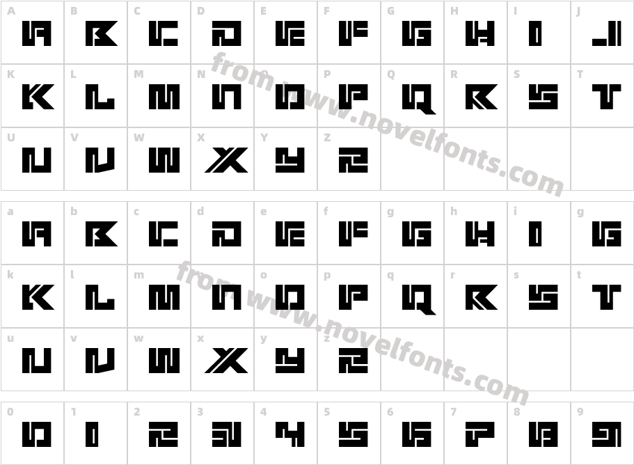 KotobaCharacter Map