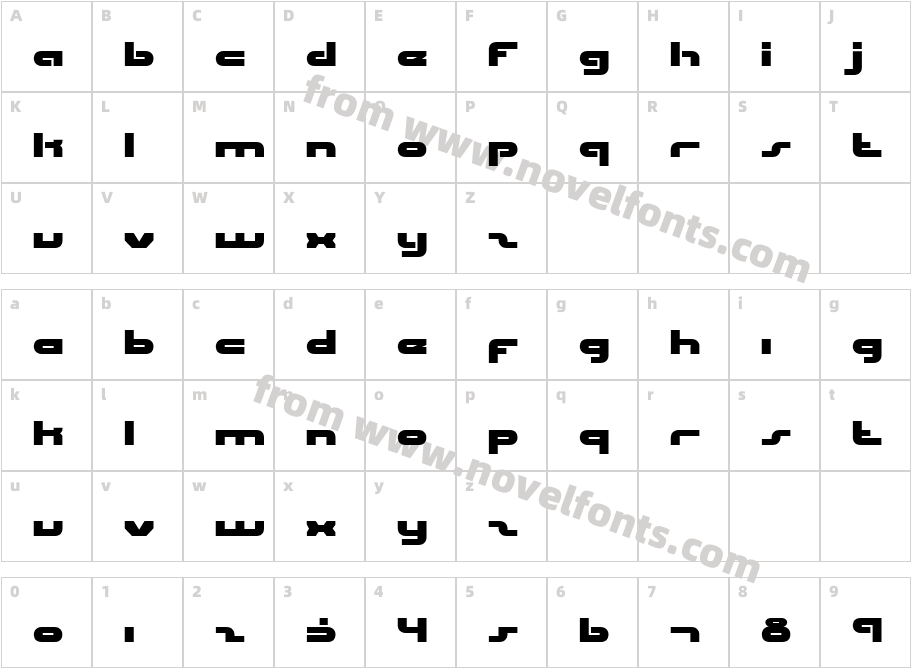 uni solCharacter Map