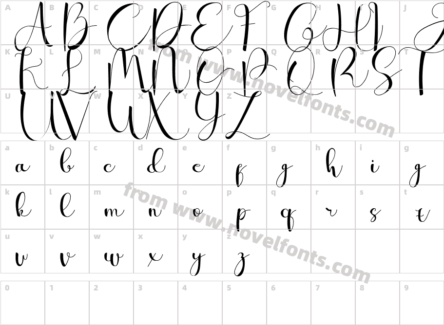 wina aprilina Personal UseCharacter Map