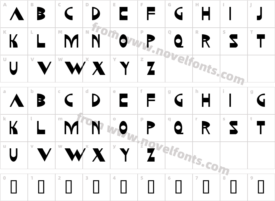 KozmonautaCharacter Map