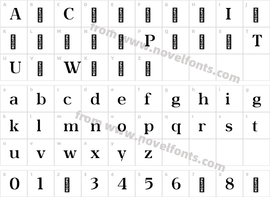  OC Bartok BoldCharacter Map