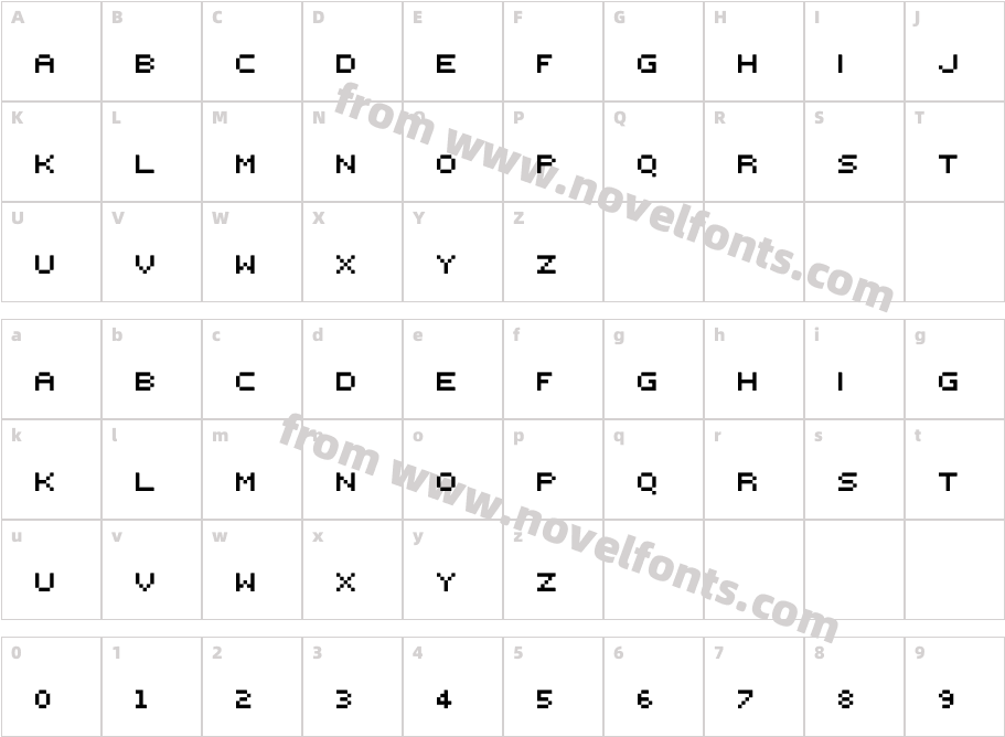 000webfontCharacter Map