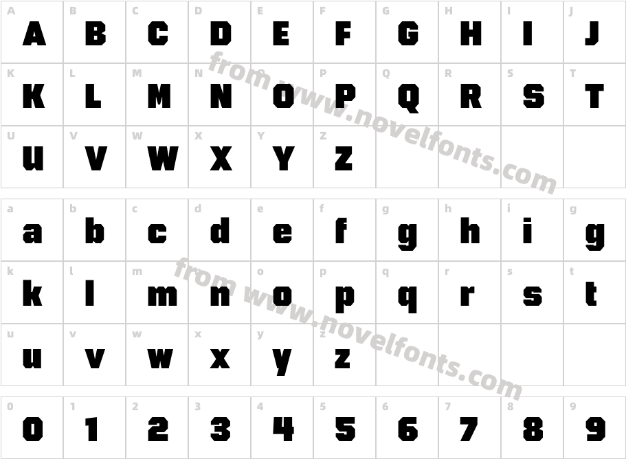 946 Latin Semidense5Character Map