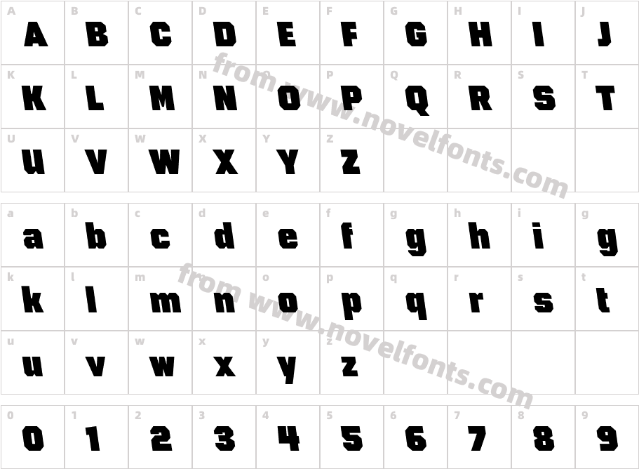 946 Latin Semidense5LCharacter Map