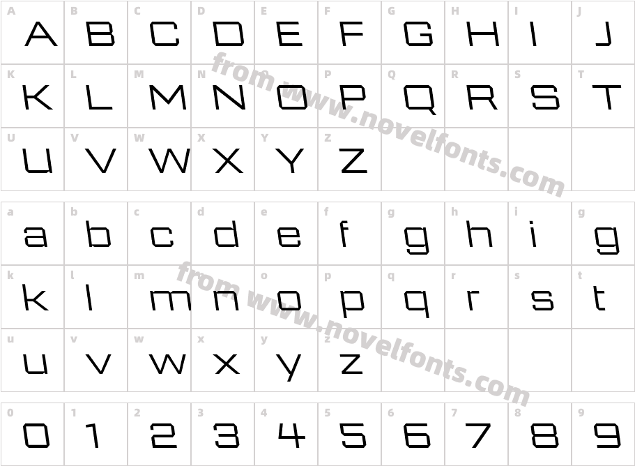 946 Latin Wide2LCharacter Map