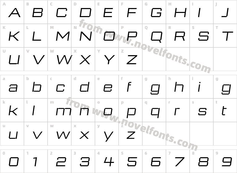 946 Latin Wide2RCharacter Map