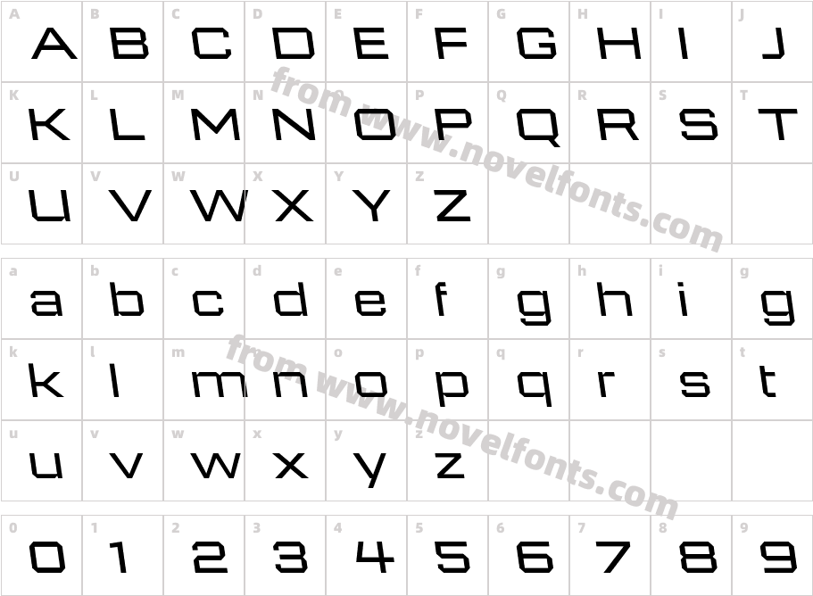 946 Latin Wide3LCharacter Map
