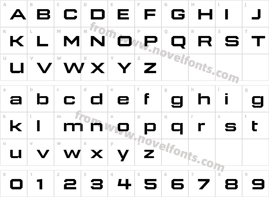 946 Latin Wide4Character Map