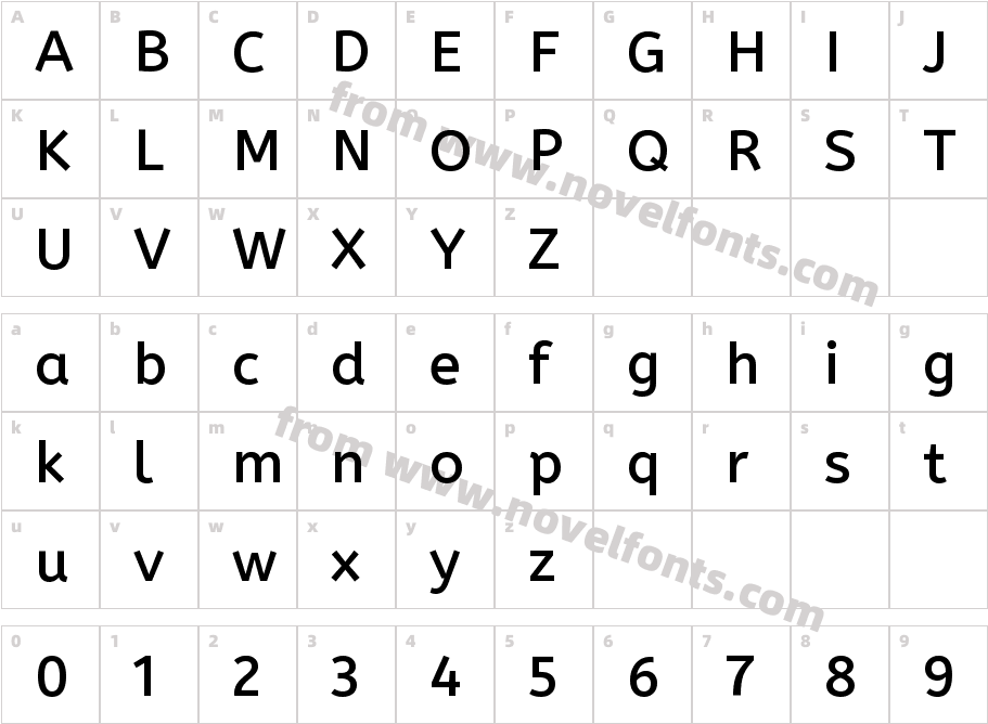 A Be Zeh Box EDU MediumCharacter Map