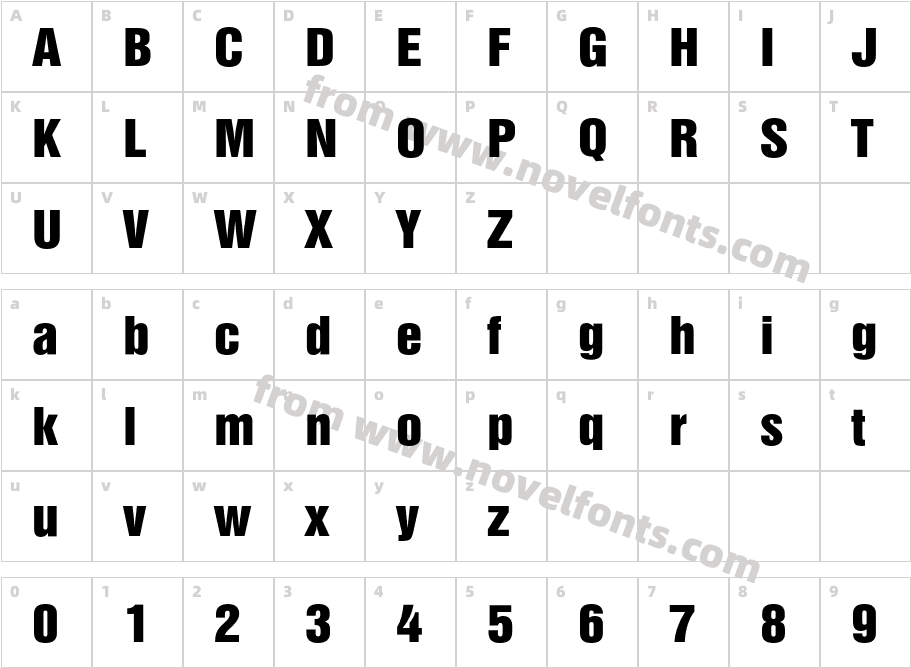 AG Helvet921 Ext NormalCharacter Map