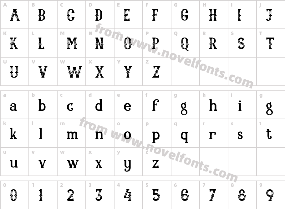 ALITIDECharacter Map