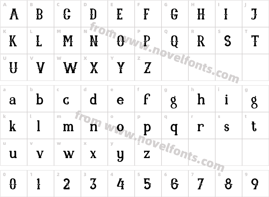 ALITIDESTAMPCharacter Map