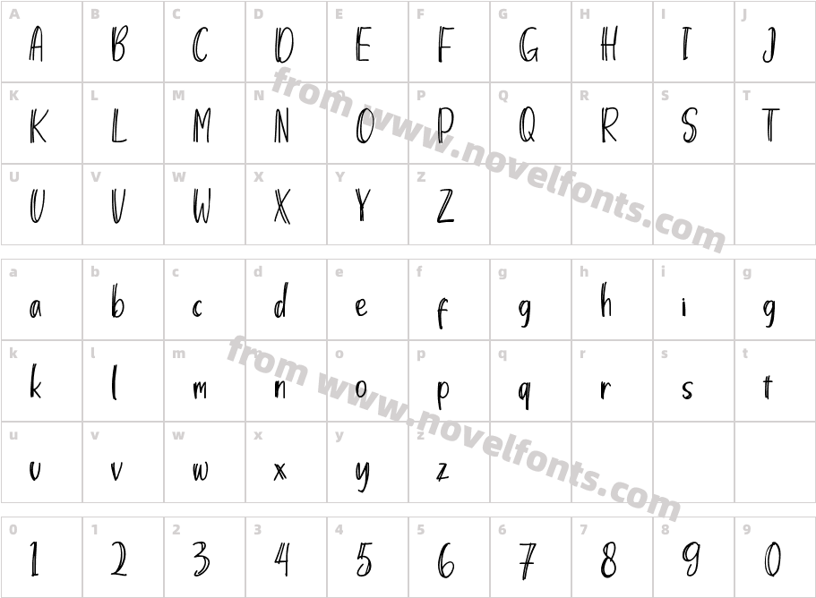 ANTEIQU RegularCharacter Map