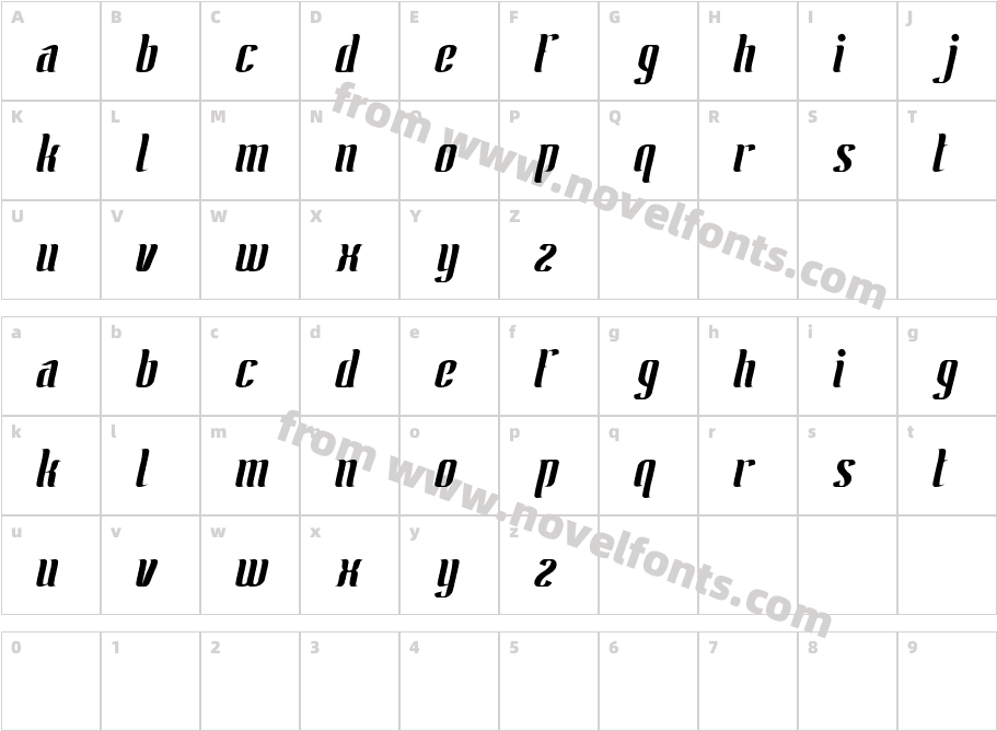 ANTELOPE RUNCharacter Map