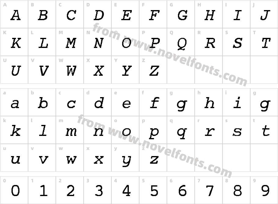 APL RegularCharacter Map