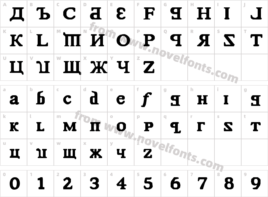 Kremlin ComradeCharacter Map