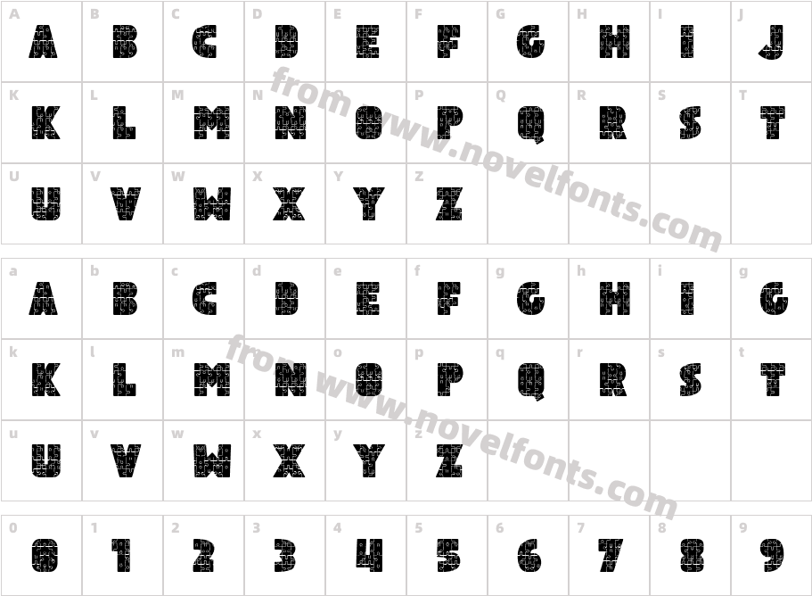 Abc Puzzle SolidCharacter Map