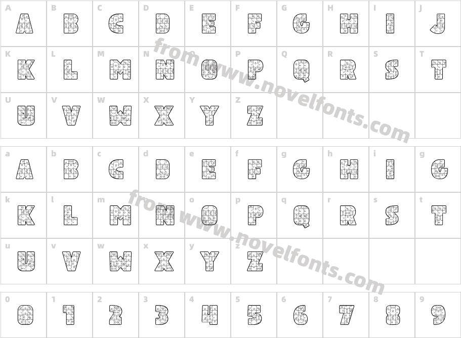 Abc PuzzleCharacter Map