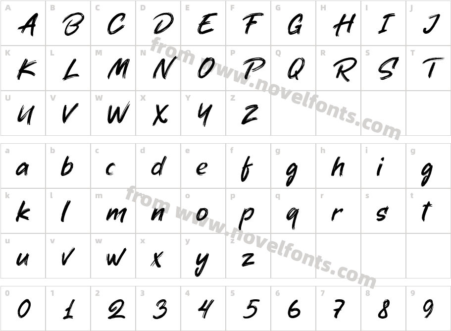 Above Ground RegularCharacter Map