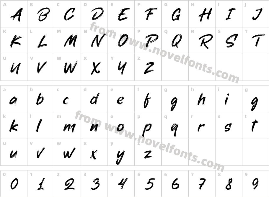 Above Ground RegularCharacter Map