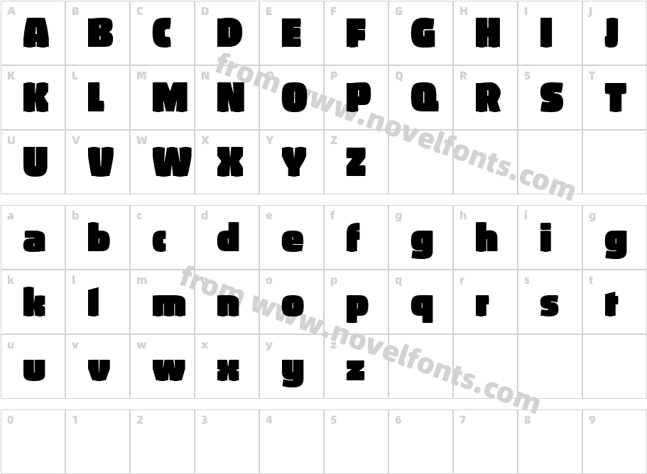 Absolut Reduced FatCharacter Map