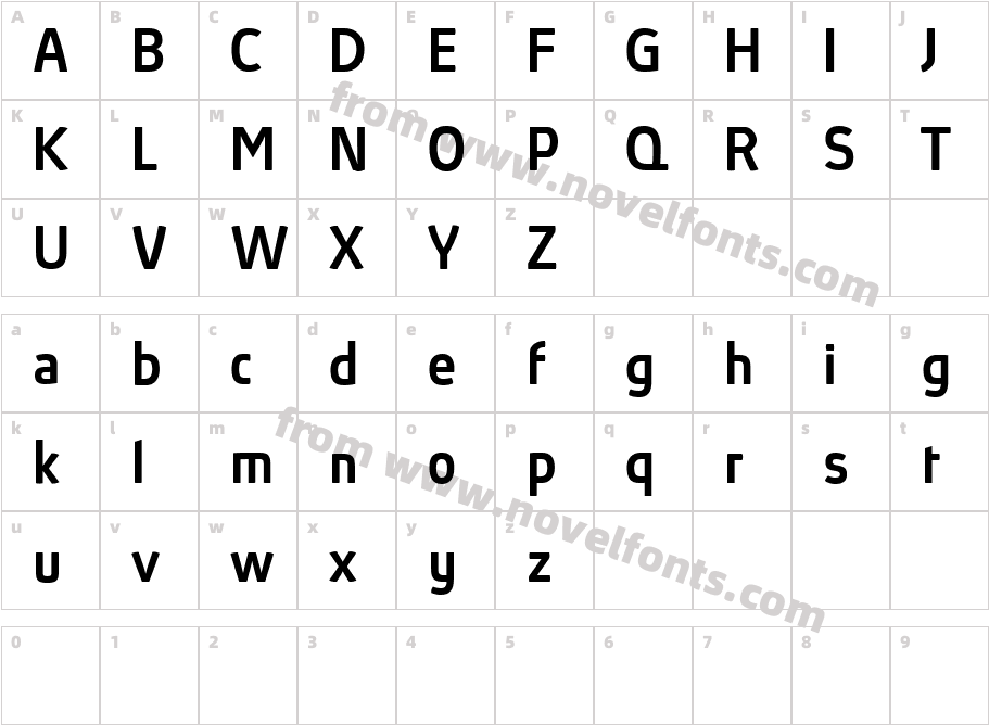 Absolut Reduced MediumCharacter Map