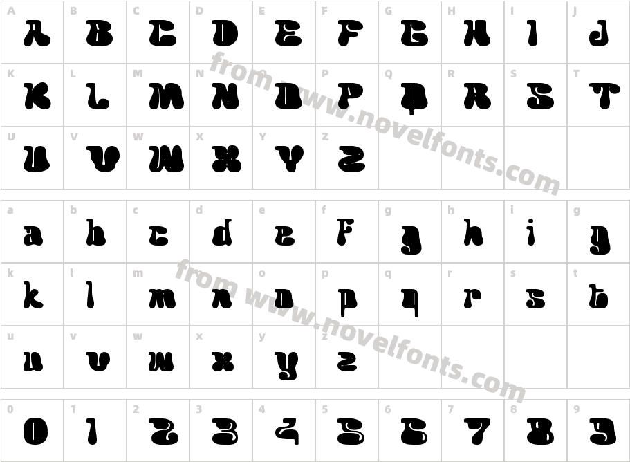Acaphy DrawnCharacter Map