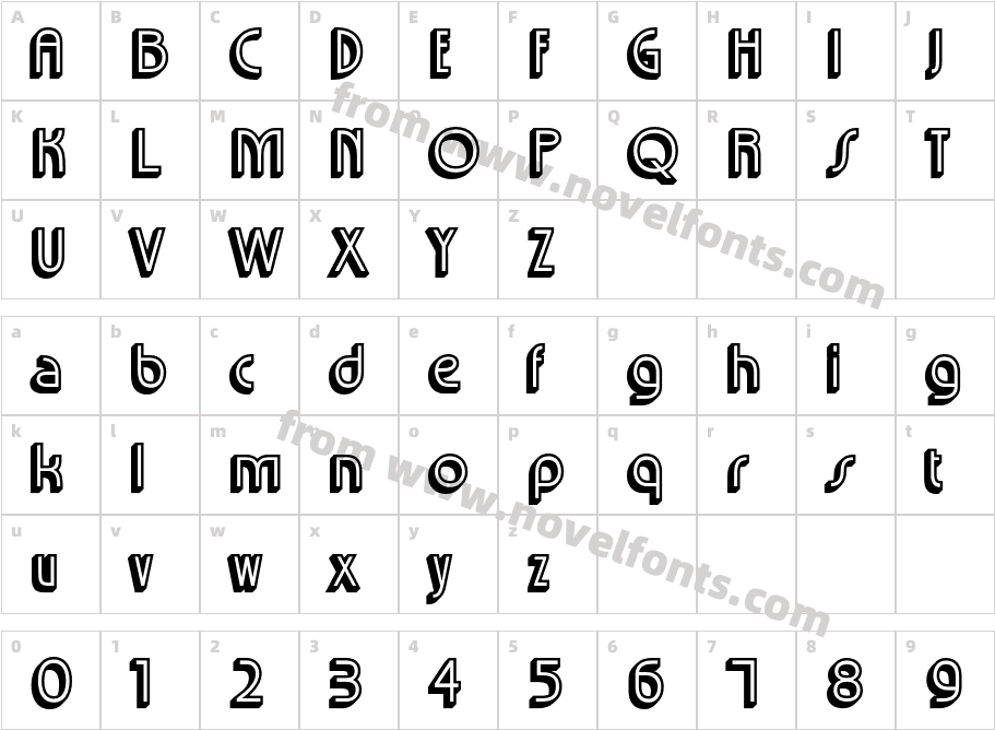 Acelina Extrude LeftCharacter Map