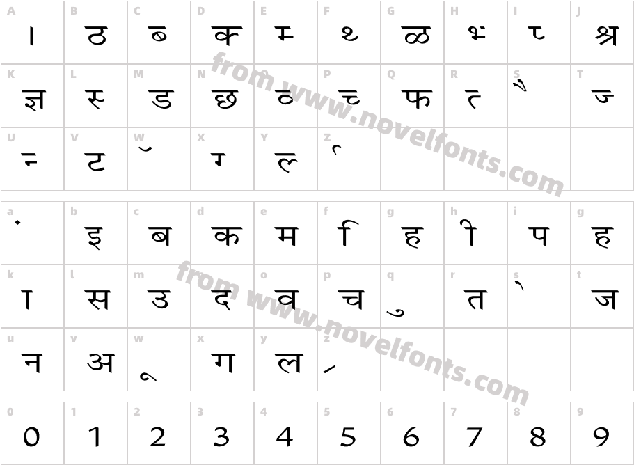 Krishna WideCharacter Map