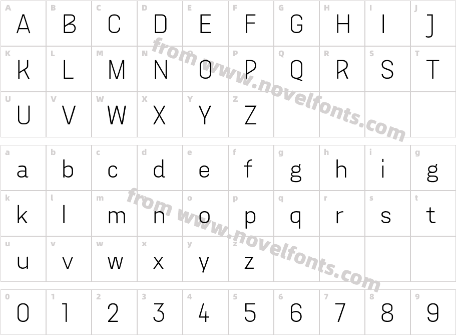 Aconit LightCharacter Map